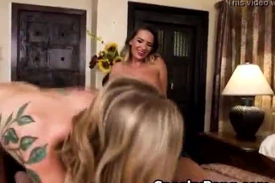 Sneaky Banging With Tatooed Blonde Cali Carter Busted UP